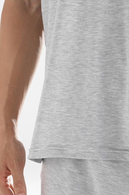 mens modal sleep shorts grey marle